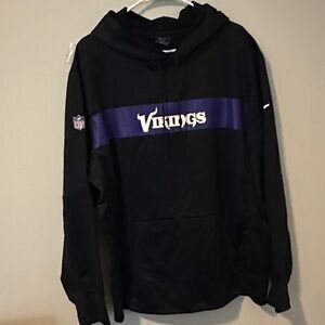 NFL Vikings Black and Purple Hoodie
